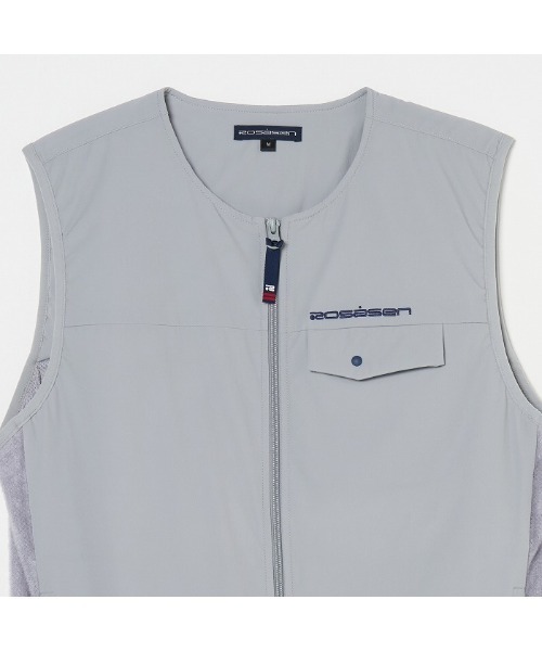 ROSASEN(ロサーセン)の「【Rosasen/GOLF】オクタ トリコット ハイブリッドベスト(ベスト・メンズ・ネイビー/グレー・L/M/XL)」の7枚目の写真