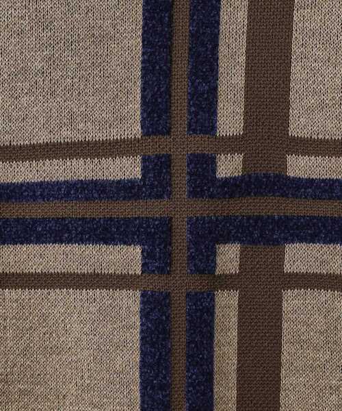 THE SHOP TK (ザ ショップ ティーケー )の「チェックジャカードニット【洗濯機OK】(ニット/セーター・メンズ・ベージュ/ブルーグリーン/オフホワイト・04/03/02)」の15枚目の写真