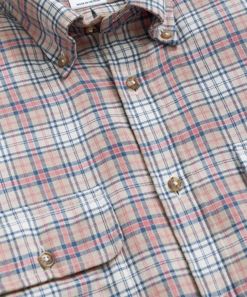 BROOKS BROTHERS（ブルックスブラザーズ）の「コットン／カシミヤ　フランネル　ダブルポケット　カジュアルシャツ　Regular Fit（シャツ/ブラウス・メンズ・グレー/ネイビー/ベージュ/アイボリー・SMALL/LARGE/X-LARGE/X-SMALL/MEDIUM）」の11枚目の写真