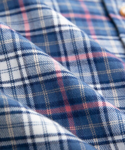 BROOKS BROTHERS（ブルックスブラザーズ）の「コットン／カシミヤ　フランネル　ダブルポケット　カジュアルシャツ　Regular Fit（シャツ/ブラウス・メンズ・グレー/ネイビー/ベージュ/アイボリー・SMALL/LARGE/X-LARGE/X-SMALL/MEDIUM）」の14枚目の写真