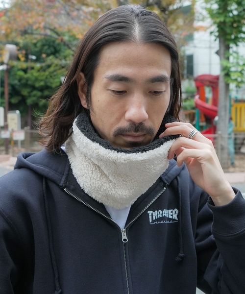 GONZ SAD FLEECE OPEN NECK WARMER/THRASHER スラッシャー フリース