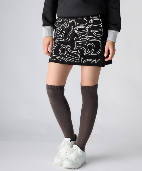 セール】【marie claire:マリ.クレール】レディースリボンロゴニット