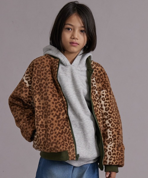 PAIRMANON STREET（ペアマノンストリート）の「フリース リバーシブル MA-1【PAIRMANON STREET】（MA-1・キッズ・ブラック/カーキ・150/140/130/120/110/160/90/100）」の11枚目の写真