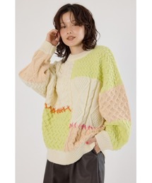 RODEO CROWNS WIDE BOWL | カスタムケーブルニット(ニット/セーター)