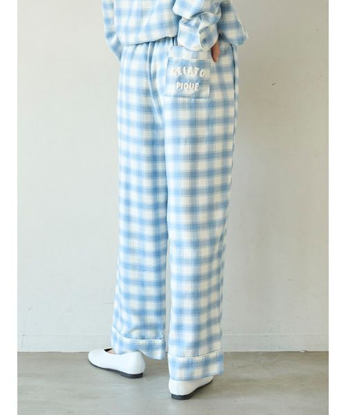 gelato pique（ジェラートピケ）の「プレッピーネルチェックロング
