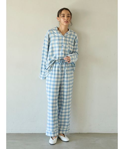 gelato pique（ジェラートピケ）の「プレッピーネルチェックロング