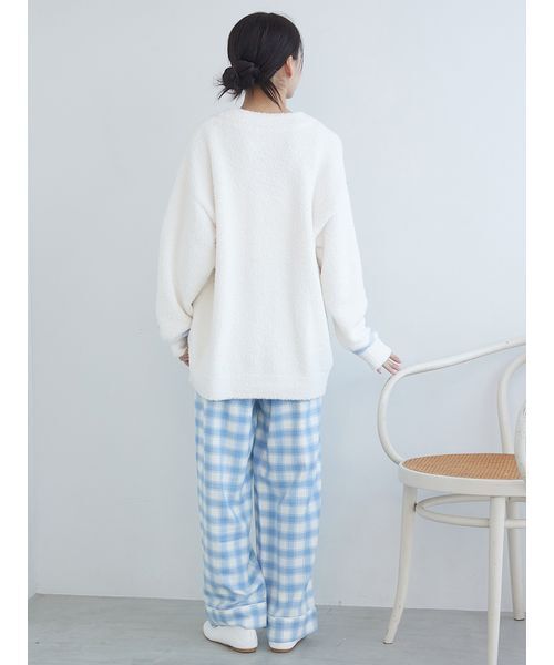 プレッピーネルチェックロングパンツ（ルームウェア/パジャマ