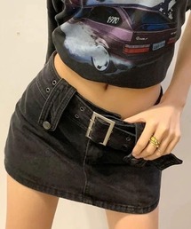 VIBGYOR Women | 【Mayree】デニム ミニスカート ベルトセット(デニムスカート)