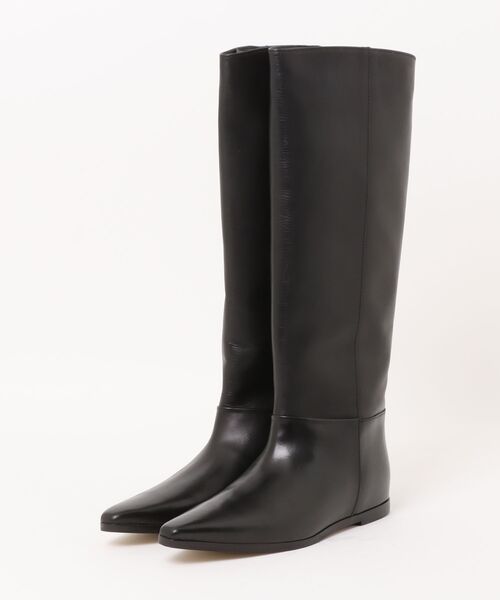 CORSO ROMA，9（コルソローマ）の「【CORSO ROMA 9】インヒールセミルーズフィットロングブーツ(W3203W)（ブーツ・レディース・ブラウン/ブラック・36/38/37）」の2枚目の写真