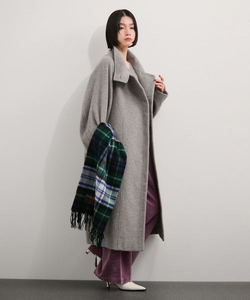 TWEED MILL（ツイードミル）の「【TWEEDMILL/ツイードミル】大判ストール（ストール/ショール・レディース・チャコールグレー/グレー/オフホワイト/ブラック系その他3/グレー系その他/ブルー系その他6/ベージュ系その他/グリーン系その他・FREE）」の9枚目の写真