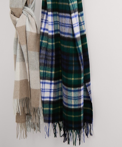 TWEED MILL（ツイードミル）の「【TWEEDMILL/ツイードミル】大判ストール（ストール/ショール・レディース・チャコールグレー/グレー/オフホワイト/ブラック系その他3/グレー系その他/ブルー系その他6/ベージュ系その他/グリーン系その他・FREE）」の18枚目の写真