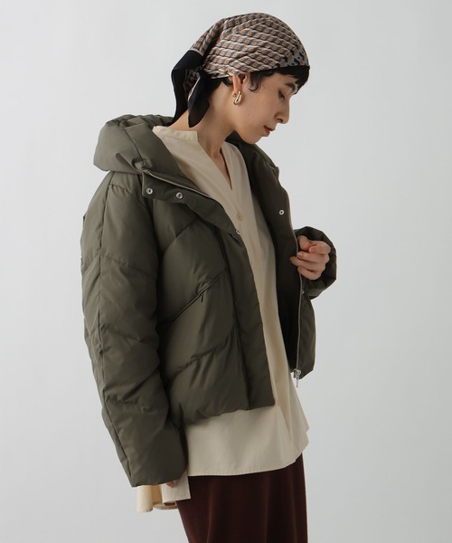 studio CLIP（スタディオクリップ）の「《ウタオ》ストレッチピュアダウン（ダウンジャケット/コート・レディース・シルバーグレー/ブラック/カーキ・FREE）」の3枚目の写真