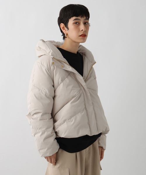 studio CLIP（スタディオクリップ）の「《ウタオ》ストレッチピュアダウン（ダウンジャケット/コート・レディース・シルバーグレー/ブラック/カーキ・FREE）」の4枚目の写真