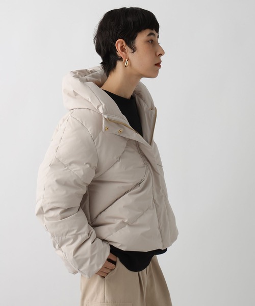 studio CLIP（スタディオクリップ）の「《ウタオ》ストレッチピュアダウン（ダウンジャケット/コート・レディース・シルバーグレー/ブラック/カーキ・FREE）」の5枚目の写真