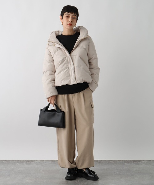 studio CLIP（スタディオクリップ）の「《ウタオ》ストレッチピュアダウン（ダウンジャケット/コート・レディース・シルバーグレー/ブラック/カーキ・FREE）」の7枚目の写真