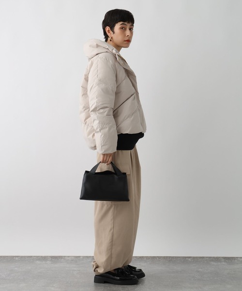 studio CLIP（スタディオクリップ）の「《ウタオ》ストレッチピュアダウン（ダウンジャケット/コート・レディース・シルバーグレー/ブラック/カーキ・FREE）」の9枚目の写真