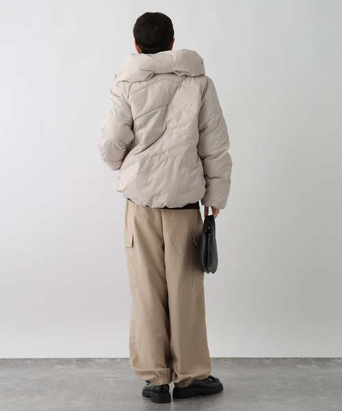 studio CLIP（スタディオクリップ）の「《ウタオ》ストレッチピュアダウン（ダウンジャケット/コート・レディース・シルバーグレー/ブラック/カーキ・FREE）」の10枚目の写真