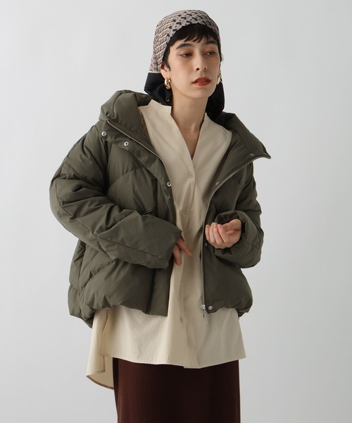 studio CLIP（スタディオクリップ）の「《ウタオ》ストレッチピュアダウン（ダウンジャケット/コート・レディース・シルバーグレー/ブラック/カーキ・FREE）」の17枚目の写真