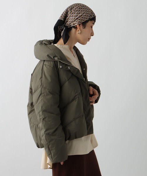 studio CLIP（スタディオクリップ）の「《ウタオ》ストレッチピュアダウン（ダウンジャケット/コート・レディース・シルバーグレー/ブラック/カーキ・FREE）」の19枚目の写真
