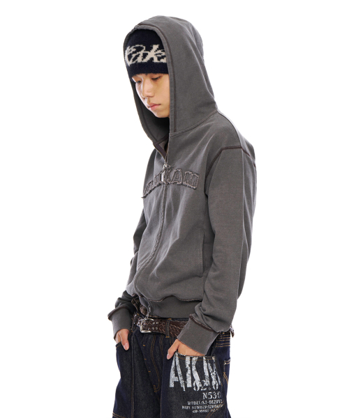 AAKAM（アーカム）の「Logo Patch Zip-Up Hoodie (Black)（パーカー・レディース・その他・1/2）」の10枚目の写真
