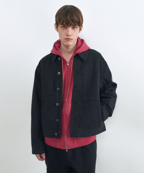 INSILENCE(インサイロンス)の「クロップコードデニムジャケット ブラック(デニムジャケット・レディース・その他・SMALL/MEDIUM/LARGE)」の1枚目の写真