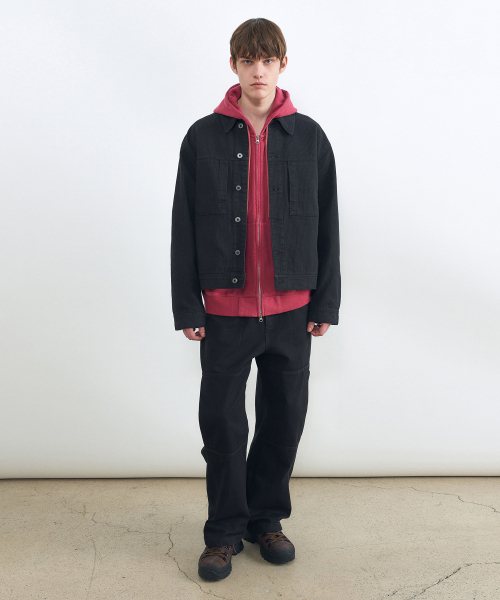 INSILENCE(インサイロンス)の「クロップコードデニムジャケット ブラック(デニムジャケット・レディース・その他・SMALL/MEDIUM/LARGE)」の2枚目の写真