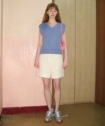 CORDUROY HALF PANTS (IVORY)