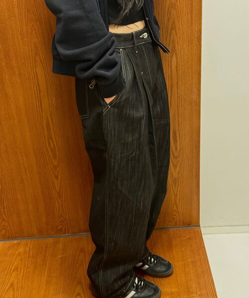 XERO（ゼロ）の「Clean Denim Deep Two Tuck Vertical Pants [Black]（デニムパンツ・メンズ・その他・LARGE/MEDIUM/SMALL/X-LARGE）」の15枚目の写真