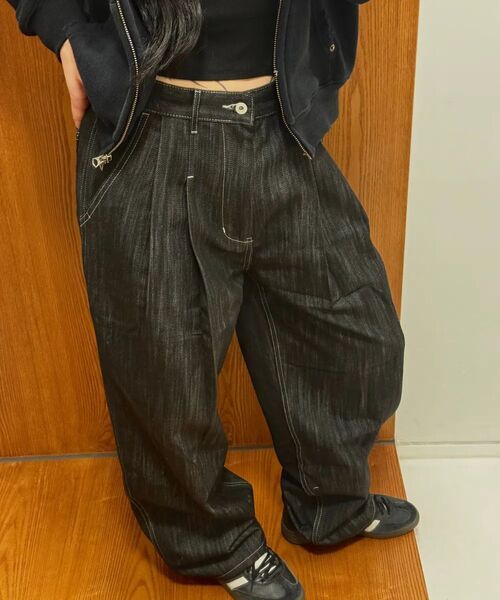 XERO（ゼロ）の「Clean Denim Deep Two Tuck Vertical Pants [Black]（デニムパンツ・メンズ・その他・LARGE/MEDIUM/SMALL/X-LARGE）」の16枚目の写真