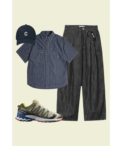 XERO（ゼロ）の「Clean Denim Deep Two Tuck Vertical Pants [Black]（デニムパンツ・メンズ・その他・LARGE/MEDIUM/SMALL/X-LARGE）」の5枚目の写真
