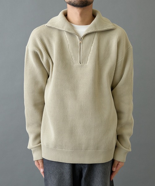 aka439 スコットクラブ購入 ラディエイト ジップ付き ニット セール】テックニットハーフジップ（ニット/セーター）｜COLONY 2139