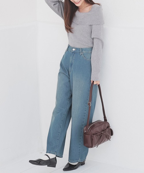 Honeys(ハニーズ)の「ハートミラーリボンバッグ(ショルダーバッグ・レディース・アイボリー/ピンクベージュ/ブラック/ブラウン・FREE)」の16枚目の写真