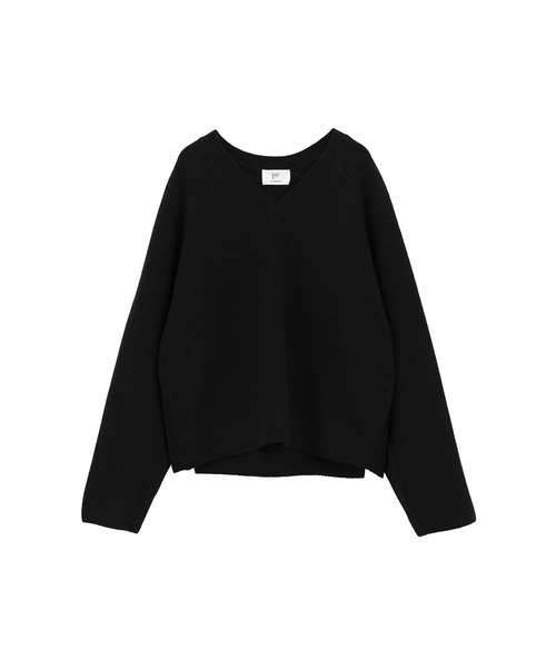 1er Arrondissement(プルミエアロンディスモン)の「ウールナイロン畦Vネックプルオーバー(ニット/セーター・レディース・グレー系その他7/ブラック系その他3/オフホワイト・FREE)」の22枚目の写真