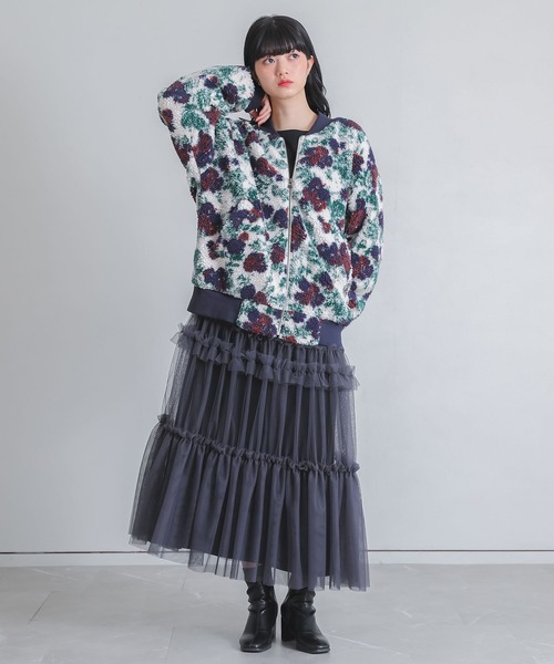 somari imagination(ソマリ イマジネーション)の「『チュールドッキングスウェットワンピース』(ワンピース・レディース・ブラック/ブルー・FREE)」の19枚目の写真