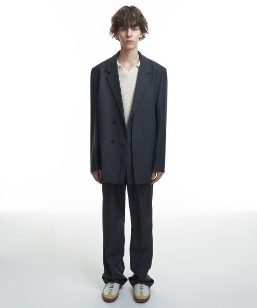 INSILENCE（インサイロンス）の「[INSILENCE x KKST] デタッチャブルウールブレザー CHARCOAL（テーラードジャケット・メンズ・その他・LARGE/MEDIUM/SMALL）」の2枚目の写真