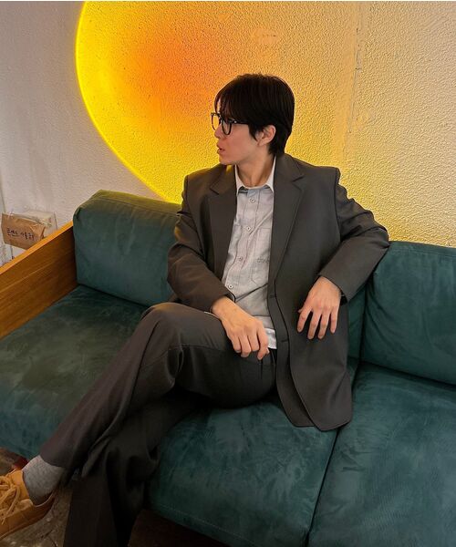 INSILENCE（インサイロンス）の「[INSILENCE x KKST] デタッチャブルウールブレザー CHARCOAL（テーラードジャケット・メンズ・その他・LARGE/MEDIUM/SMALL）」の8枚目の写真