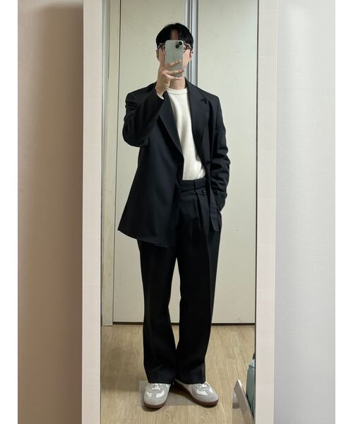 INSILENCE（インサイロンス）の「[INSILENCE x KKST] デタッチャブルウールブレザー CHARCOAL（テーラードジャケット・メンズ・その他・LARGE/MEDIUM/SMALL）」の14枚目の写真