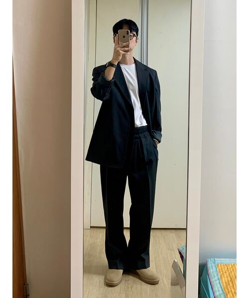 INSILENCE（インサイロンス）の「[INSILENCE x KKST] デタッチャブルウールブレザー CHARCOAL（テーラードジャケット・メンズ・その他・LARGE/MEDIUM/SMALL）」の17枚目の写真