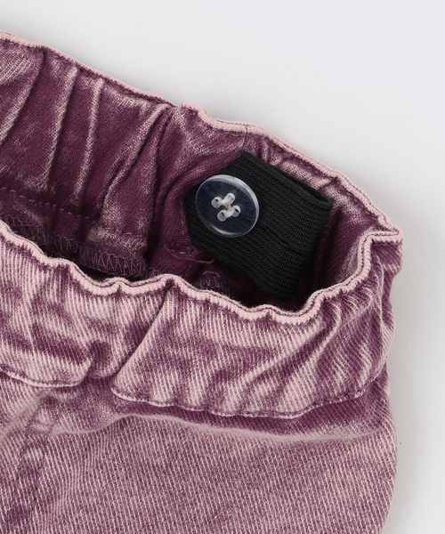 X-girl Stages（エックスガールステージス）の「サイドハートモチーフフレアパンツ（デニムパンツ・キッズ・ピンク/ブルー・140cm/120cm/100cm/90cm/110cm/130cm）」の10枚目の写真