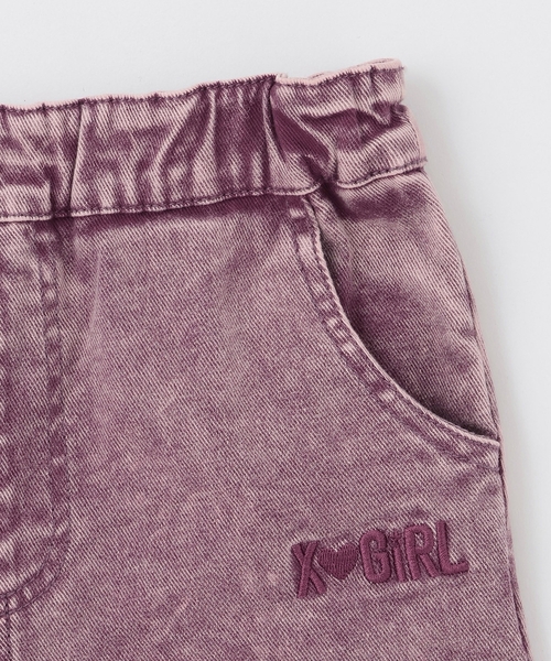 X-girl Stages（エックスガールステージス）の「サイドハートモチーフフレアパンツ（デニムパンツ・キッズ・ピンク/ブルー・140cm/120cm/100cm/90cm/110cm/130cm）」の11枚目の写真