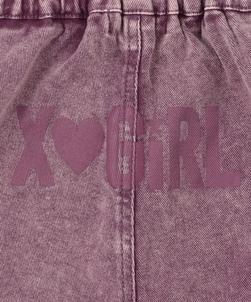 X-girl Stages（エックスガールステージス）の「サイドハートモチーフフレアパンツ（デニムパンツ・キッズ・ピンク/ブルー・140cm/120cm/100cm/90cm/110cm/130cm）」の14枚目の写真