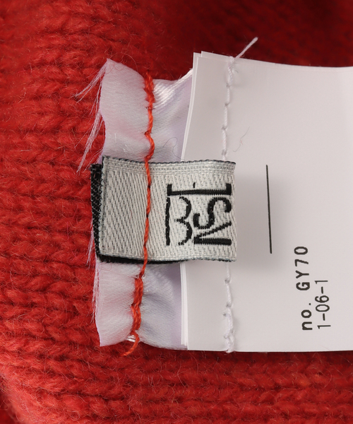 BASERANGE(ベースレンジ)の「Baserange/ベースレンジ TIER HOOD ACTHRC-AU25(ニットキャップ/ビーニー・レディース・レッド・FREE)」の4枚目の写真