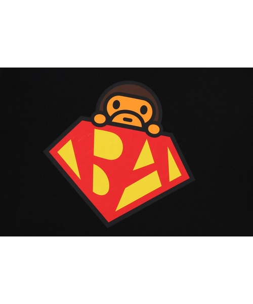 A BATHING APE(アベイシングエイプ)の「HERO BABY MILO TEE(Tシャツ/カットソー・メンズ・ブラック/ホワイト・MEDIUM/SMALL/XXX-LARGE/XX-LARGE/LARGE/X-LARGE)」の6枚目の写真