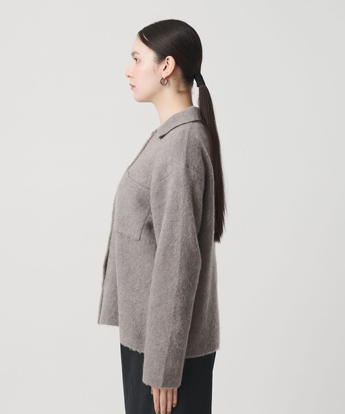 BEAUTY&YOUTH UNITED ARROWS（ビューティーアンドユースユナイテッドアローズ）の「チャイニーズラクーンブレンド ポケット シャツカーディガン（カーディガン/ボレロ・レディース・ダークグレー/グレー系/オフホワイト・FREE）」の14枚目の写真
