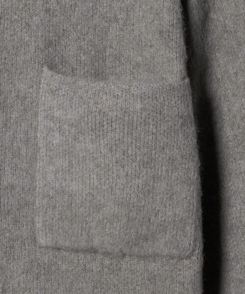 BEAUTY&YOUTH UNITED ARROWS（ビューティーアンドユースユナイテッドアローズ）の「チャイニーズラクーンブレンド ポケット シャツカーディガン（カーディガン/ボレロ・レディース・ダークグレー/グレー系/オフホワイト・FREE）」の20枚目の写真
