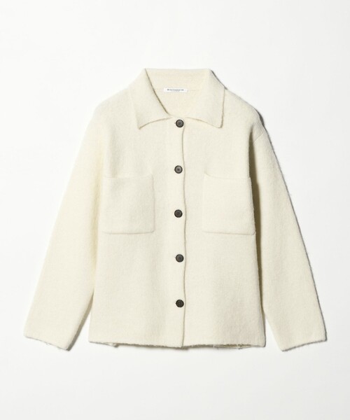 BEAUTY&YOUTH UNITED ARROWS（ビューティーアンドユースユナイテッドアローズ）の「チャイニーズラクーンブレンド ポケット シャツカーディガン（カーディガン/ボレロ・レディース・ダークグレー/グレー系/オフホワイト・FREE）」の22枚目の写真