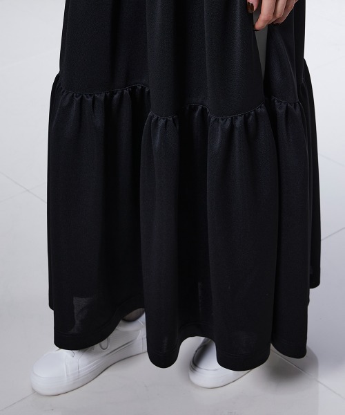 ESSENTIAL(エッセンシャル)の「ブライトキング トラックティアードスカート(スカート・レディース・ブラック/カーキ・36/38)」の12枚目の写真