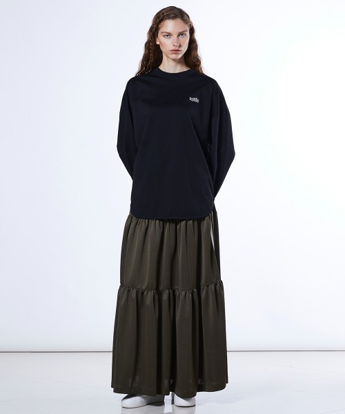 ESSENTIAL(エッセンシャル)の「ブライトキング トラックティアードスカート(スカート・レディース・ブラック/カーキ・36/38)」の4枚目の写真