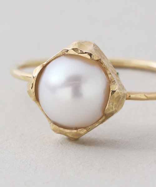 IENA（イエナ）の「GIGI/ジジ 別注 PEARL SQUARE RING EX（リング・レディース・ゴールド・11）」の9枚目の写真