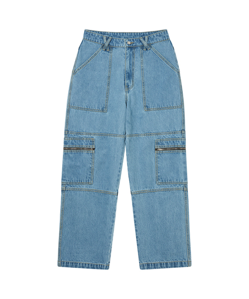 NYXX(エヌワイエックスエックス)の「CARCO POCKET DENIM PANTS LIGHT BLUE(デニムパンツ・レディース・その他・SMALL/MEDIUM)」の2枚目の写真